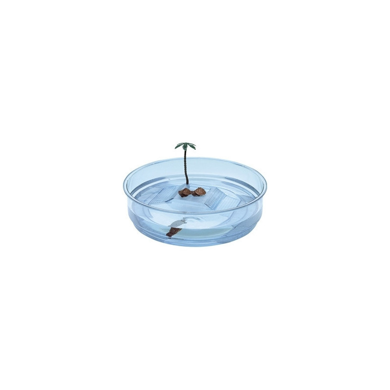 FERPLAST Round plastic-oasis turtle bowl