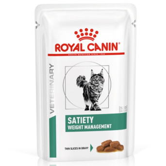 Royal Canin Vet Gatto Satiety Weight Management (12 bustine da 85 g) - 