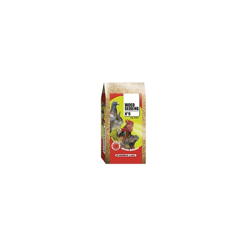 VERSELE-LAGA Litière Faggiolino Fine n° 6 Wood Bedding 15 kg./60 litri VERSELE-LAGA Litière Faggiolino Fine n° 6 Wood Bedding 15 kg./60 litri