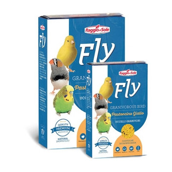 RAGGIO DI SOLE Fly Hobby Pastoncino Giallo per Uccelli Granivori 300 gr. - 