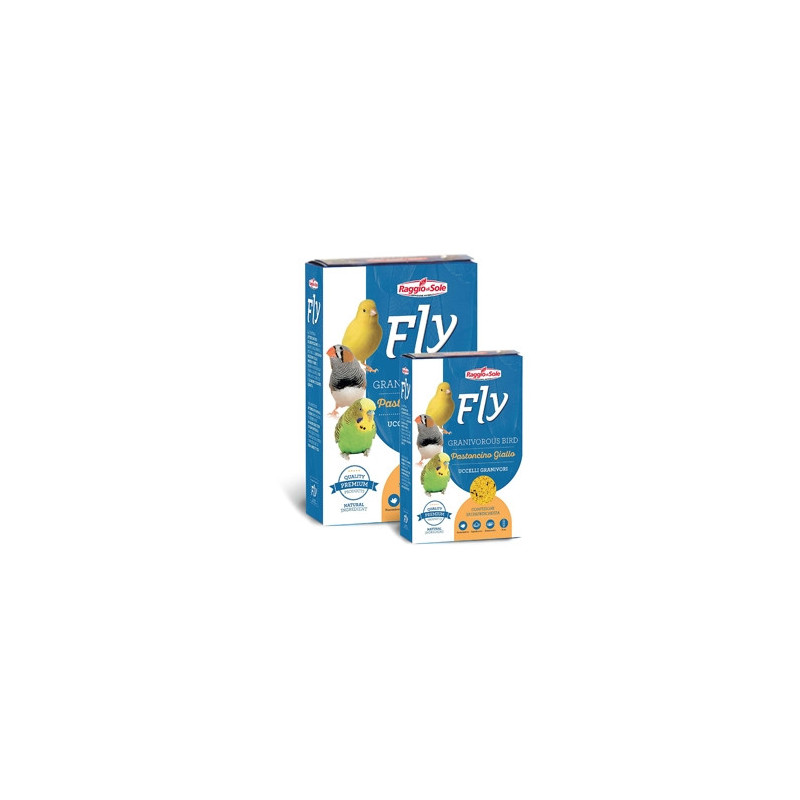 RAGGIO DI SOLE Fly Hobby Pâtée fortifiante Jaune pour Oiseaux Granivores 300 g. RAGGIO DI SOLE Fly Hobby Pâtée fortifiante Jaune pour Oiseaux Granivores 300 g.
