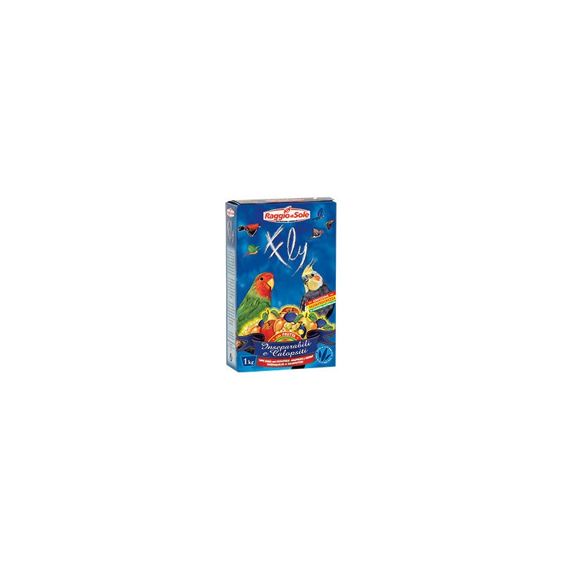 RAGGIO DI SOLE Fly Inseparabili Calopsiti avec Frutta 1 kg. RAGGIO DI SOLE Fly Inseparabili Calopsiti avec Frutta 1 kg.