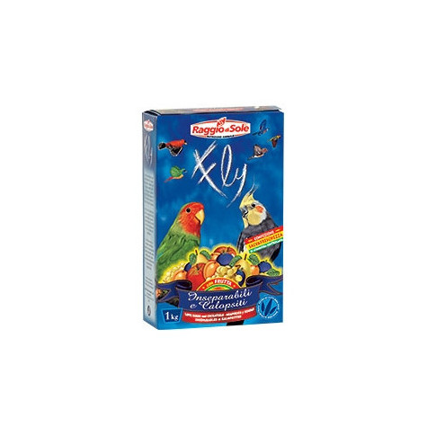RAGGIO DI SOLE Fly Inseparabili Calopsiti avec Frutta 1 kg.