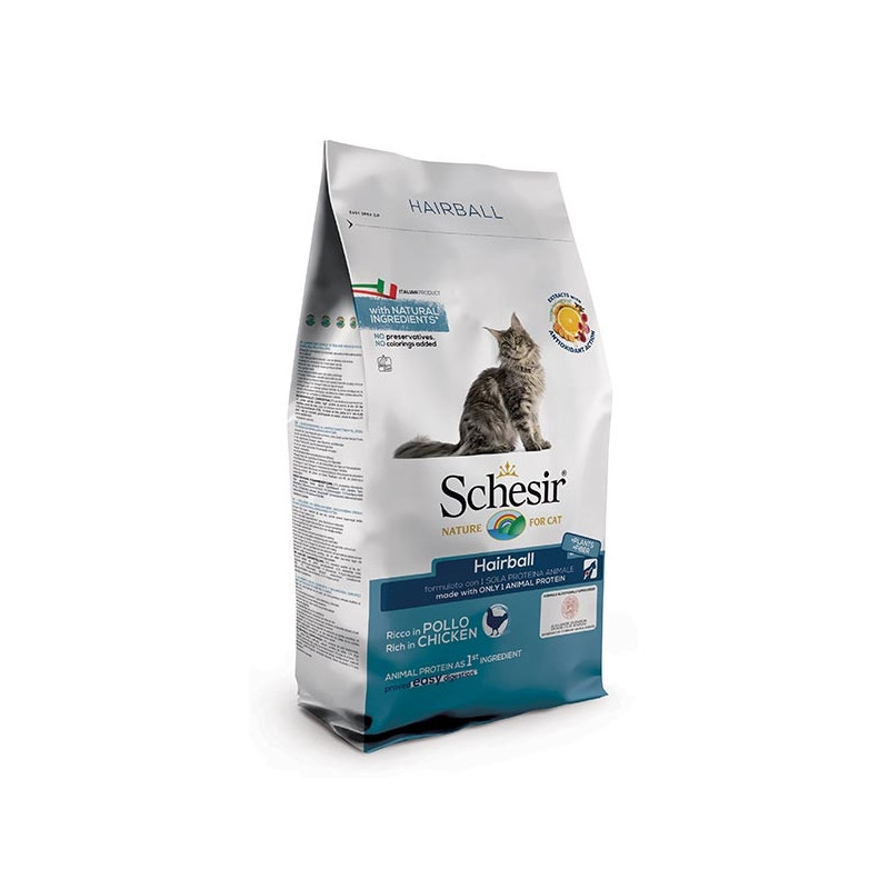 Schesir Chat Hairball avec Poulet 400 g