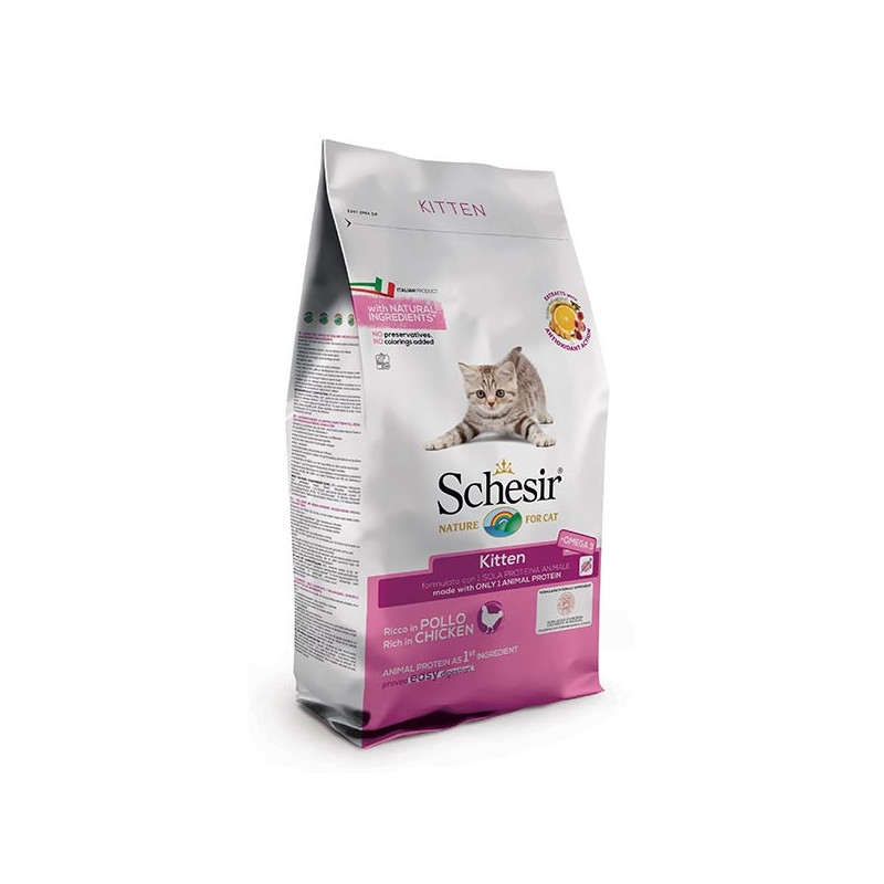 SCHESIR Dry Line Kitten avec Poulet 10 kg. SCHESIR Dry Line Kitten avec Poulet 10 kg.