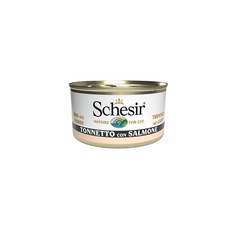 Schesir Gatto - Spezialitäten des Meeres Thunfisch und Lachs 85 g