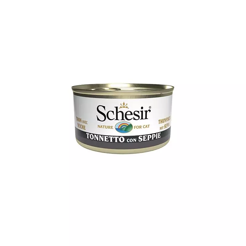 Schesir Gatto - Spezialitäten des Meeres Thunfisch und Tintenfisch 85 g