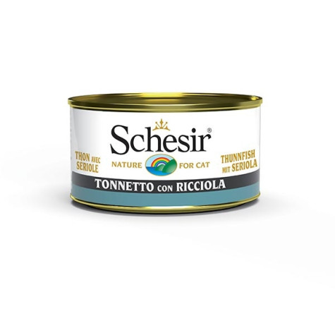 Schesir Gatto - Spezialitäten des Meeres Thunfisch und Bernsteinmakrele 85 g
