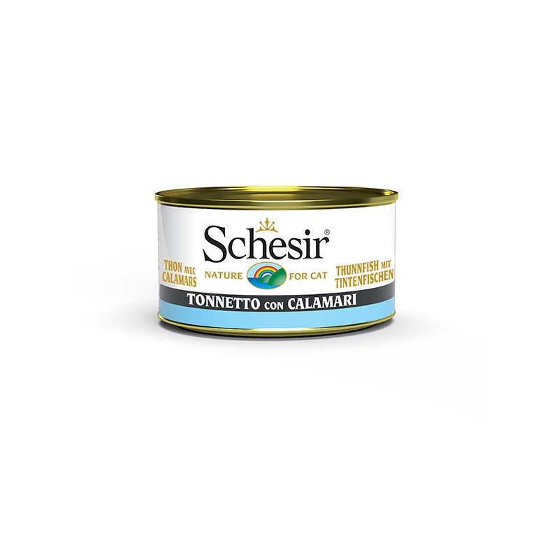 Schesir Gatto -Spezialität des Meeres Thunfisch und Tintenfisch 85 g