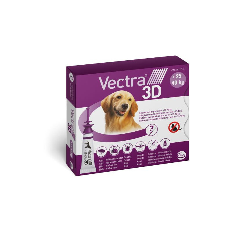 Ceva Vectra 3D purple for dogs 25-40 kg