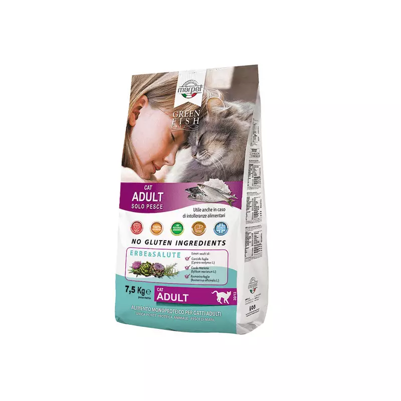 MARPET Green Fish Gatto Adult Medium 1,5 Kg.