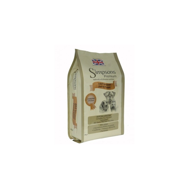 SIMPSONS Premium adult sensitive canard et pommes de terre 12 kg