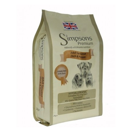 SIMPSONS Premium adult sensitive anatra e patate 12 kg - 