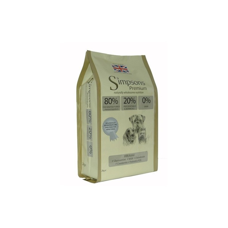 SIMPSONS Premium chien adult mix poulet poisson et dinde 12 kg