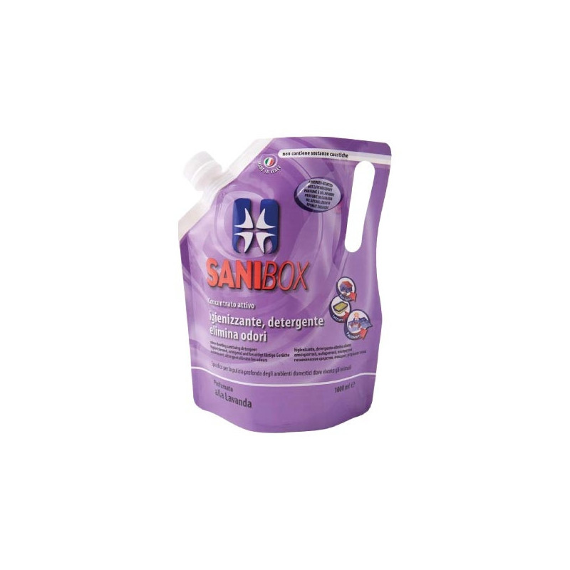 PROFESSIONAL PETS Detergente Sanibox Profumato alla Lavanda 5 L. PROFESSIONAL PETS Detergente Sanibox Profumato alla Lavanda 5 L.