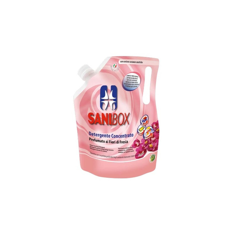 PROFESSIONAL PETS Detergente Sanibox Profumato ai Fiori di Fresia 5 L. PROFESSIONAL PETS Detergente Sanibox Profumato ai Fiori di Fresia 5 L.