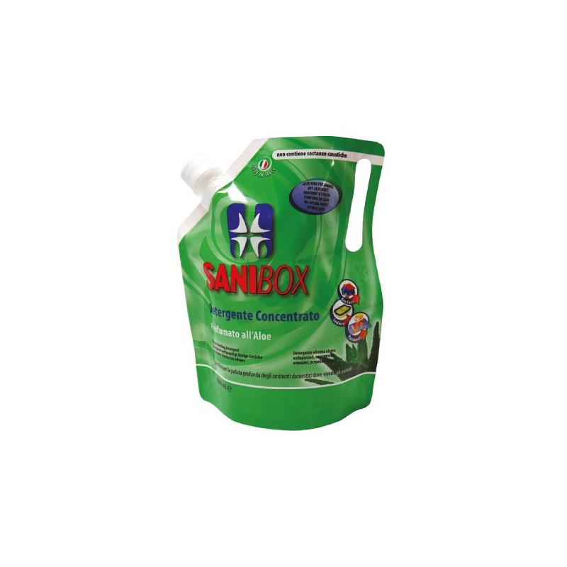 PROFESSIONAL PETS Detergente Sanibox Profumato all'Aloe 1 L. PROFESSIONAL PETS Detergente Sanibox Profumato all'Aloe 1 L.