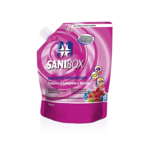 PROFESSIONAL PETS Detergente Sanibox Profumato al Lampone e Mirtillo 1 lt. -