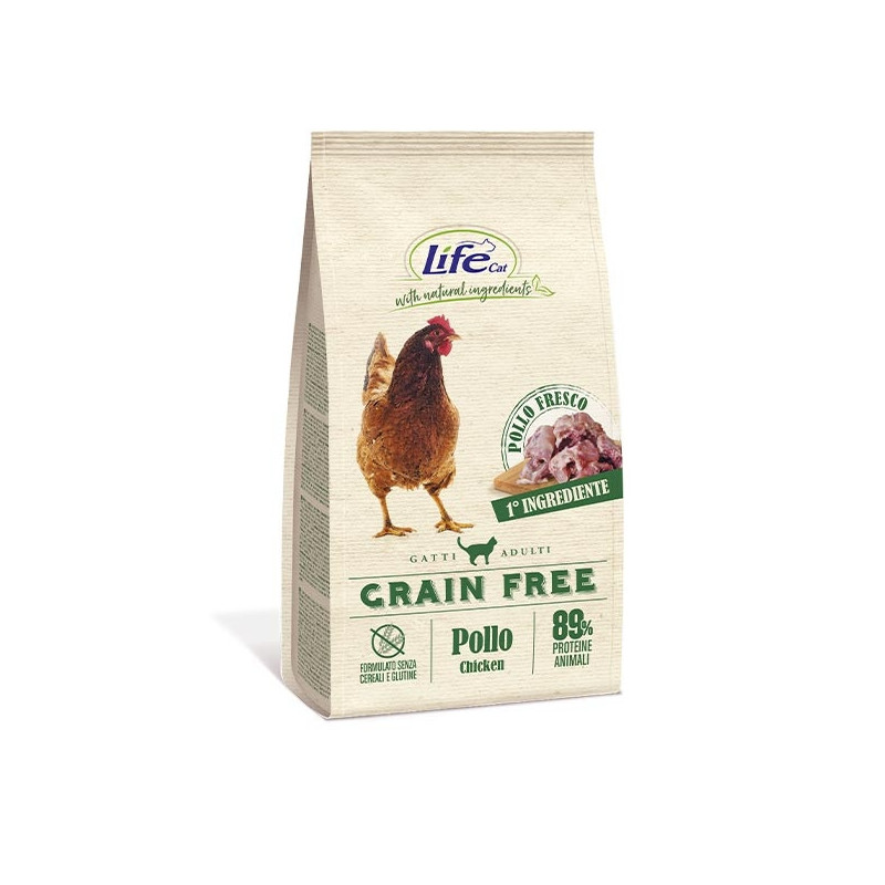 LIFE PET CARE Natural Ingredients Adult Grain Free con Pollo e Patate 400 gr.