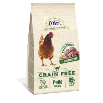 LIFE PET CARE Natural Ingredients Adult Grain Free con Pollo e Patate 1,5 kg. - 