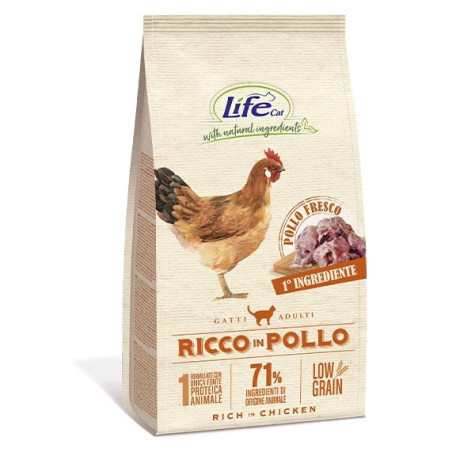 LIFE PET CARE Natural Ingredients Adult Low Grain Ricco in Pollo 400 gr. - 