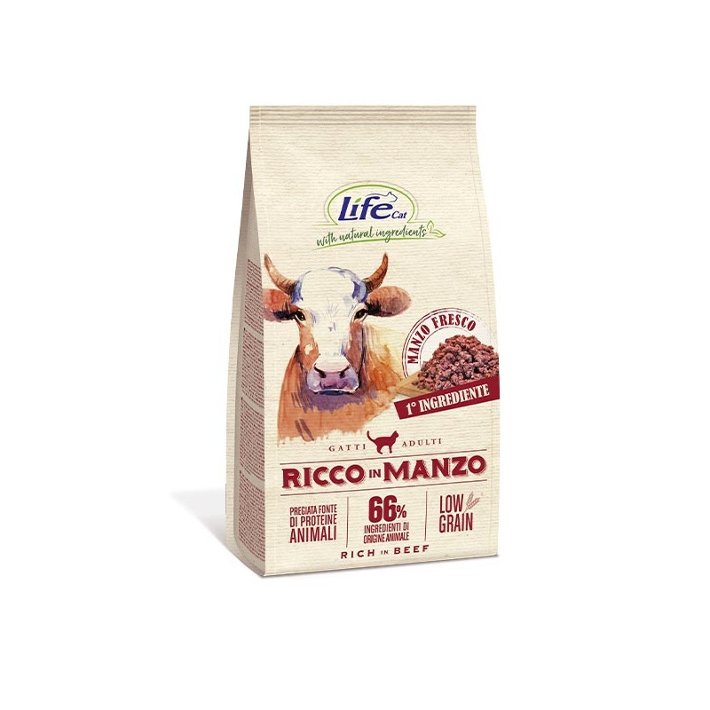 LIFE PET CARE Natural Ingredients Adult Low Grain Riche en Bœuf 400 g. LIFE PET CARE Natural Ingredients Adult Low Grain Riche en Bœuf 400 g.