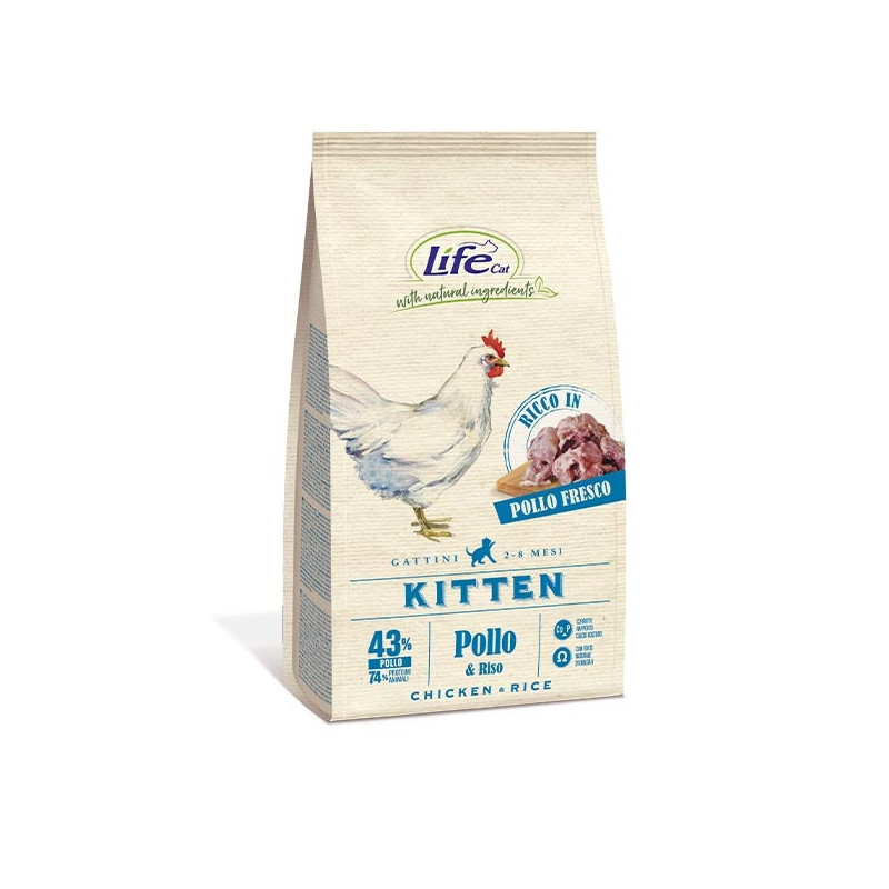 LIFE PET CARE Natural Ingredients Kitten avec Poulet 1,5 kg. LIFE PET CARE Natural Ingredients Kitten avec Poulet 1,5 kg.