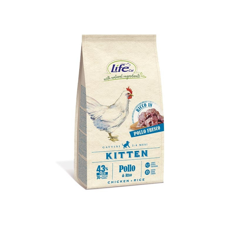 LIFE PET CARE Natural Ingredients Kitten con Pollo 1,5 kg.
