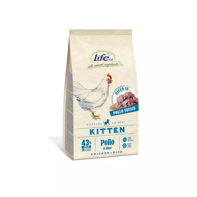 LIFE PET CARE Natural Ingredients Kitten con Pollo 1,5 kg.