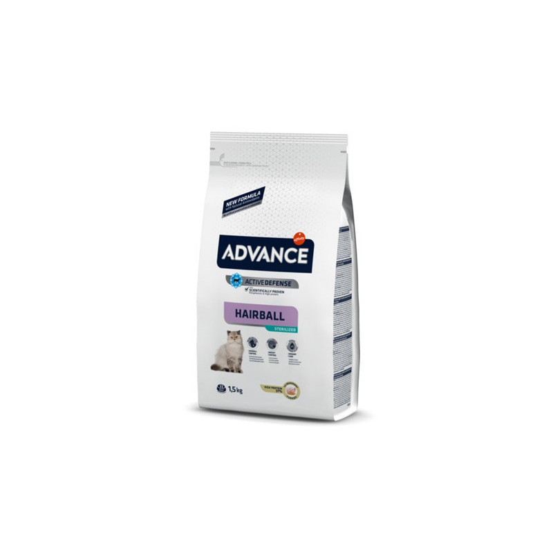 ADVANCE Diet Hairball Sterilized Chat 1,5 kg. ADVANCE Diet Hairball Sterilized Chat 1,5 kg.