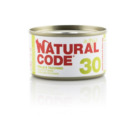 Natural Code - 30 Huhn und Pute in Gelee 85 gr.
