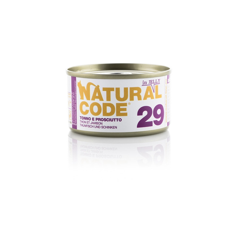 Natural Code 29 Thon et prosciutto 85 g.(jelly ) Natural Code 29 Thon et prosciutto 85 g.(jelly )