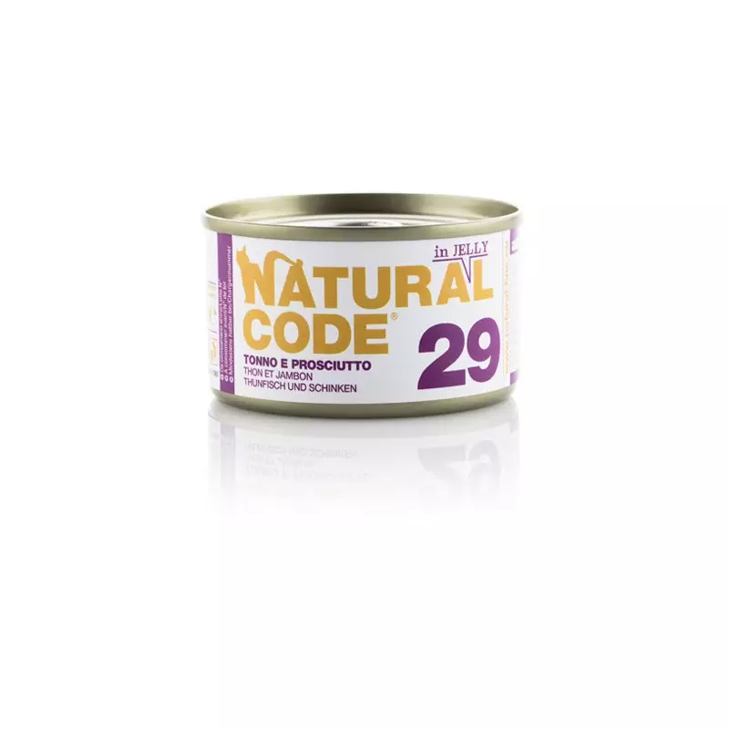 Natural Code - 29 Tuna and ham in jelly 85 gr. Natural Code - 29 Tuna and ham in jelly 85 gr.