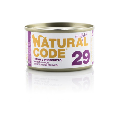 Natural Code 29 Thon et prosciutto 85 g.(jelly )