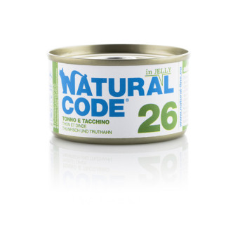 Natural Code - 26 Tonno e Tacchino in jelly 85 gr. - 