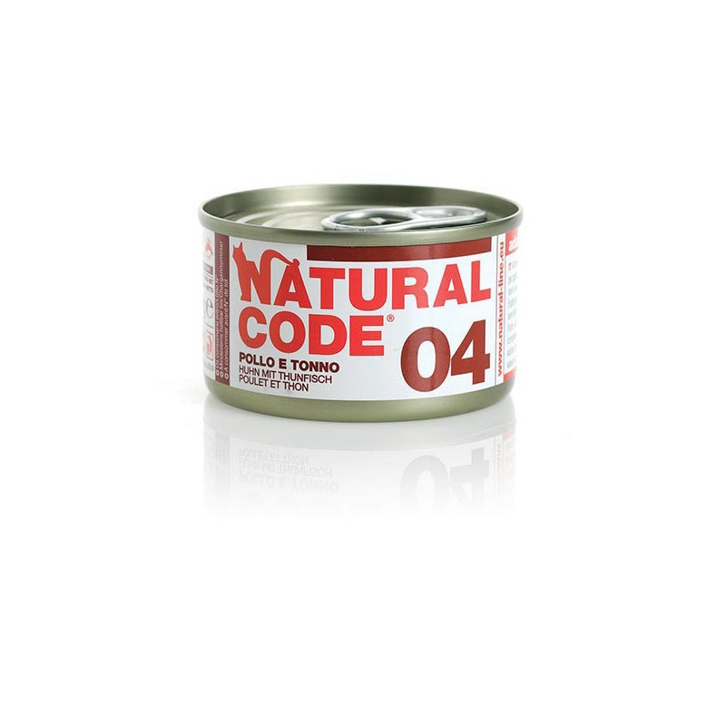 Natural Code 04 Poulet et Thon 85 g. Natural Code 04 Poulet et Thon 85 g.