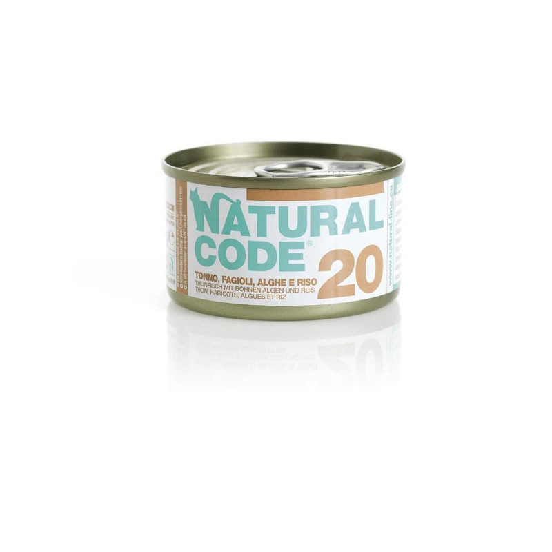 Natural Code 20 Thon Fagioli Alghe et Riz 85 g.