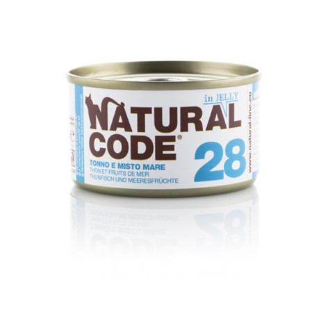 Natural Code - 28 Thunfisch und gemischtes Meer in Gelee 85 gr.