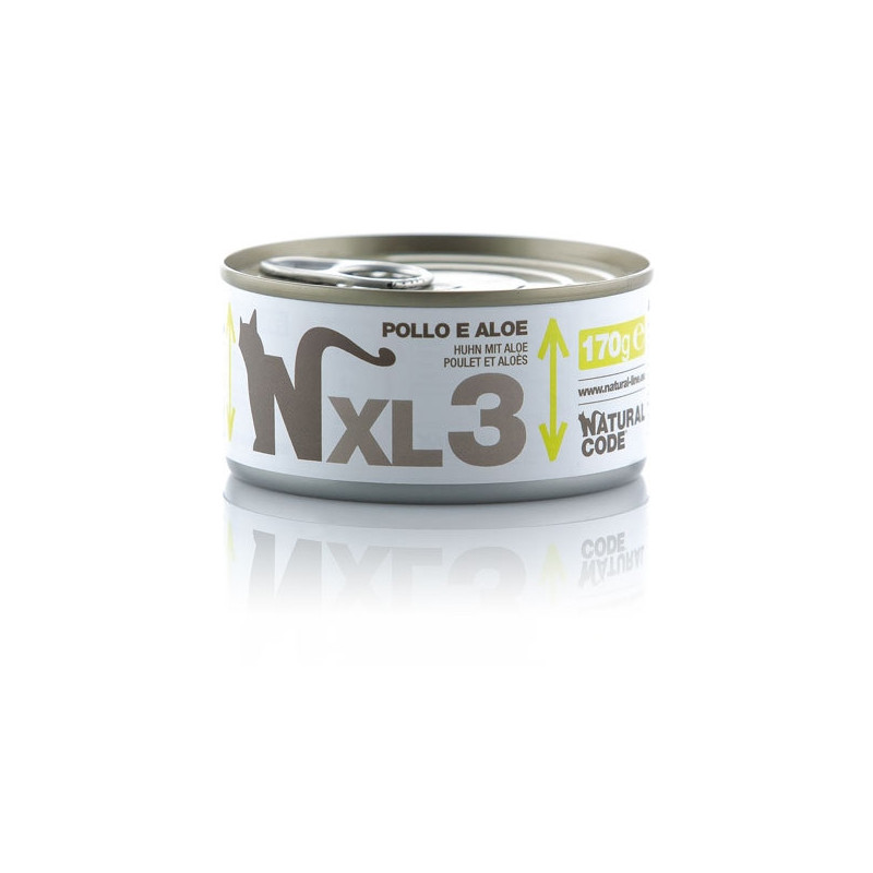 NATURAL CODE - XL 3 avec Poulet et Aloe 170 g. NATURAL CODE - XL 3 avec Poulet et Aloe 170 g.
