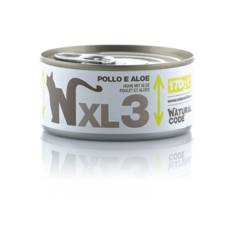 NATURAL CODE - XL 3 con Pollo e Aloe 170 gr. - 