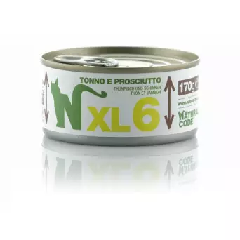 NATURAL CODE - XL 6 con Tonno e Prosciutto 170 gr. - 