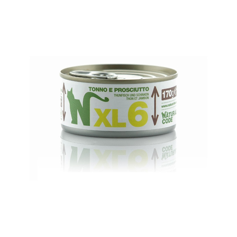 NATURAL CODE - XL 6 avec Thon et Prosciutto 170 g.