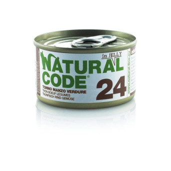 NATURAL CODE - 24 Tuna, Beef and vegetables 85 gr.