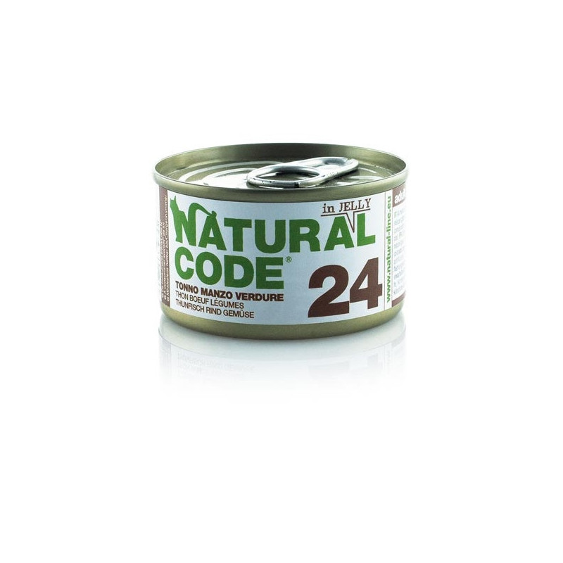 NATURAL CODE - 24 Tuna, Beef and vegetables 85 gr.
