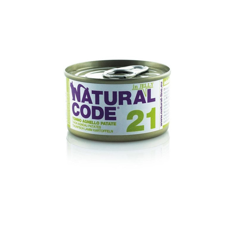 NATURAL CODE 21 Thon Agneau Pommes de terre 85 g.(jelly)