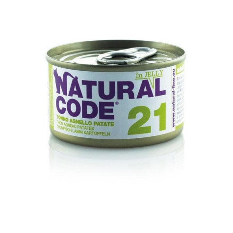 NATURAL CODE 21 Thon Agneau Pommes de terre 85 g.(jelly)