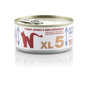 NATURAL CODE - XL 5 con Tonno,Manzo e riso integrale 170 gr. - 