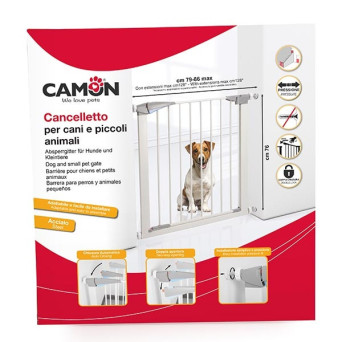 CAMON Cancelletto per Cani e Piccoli Animali Cancelletto - C080 1 Accessorio | h76 x 79/86 cm - 