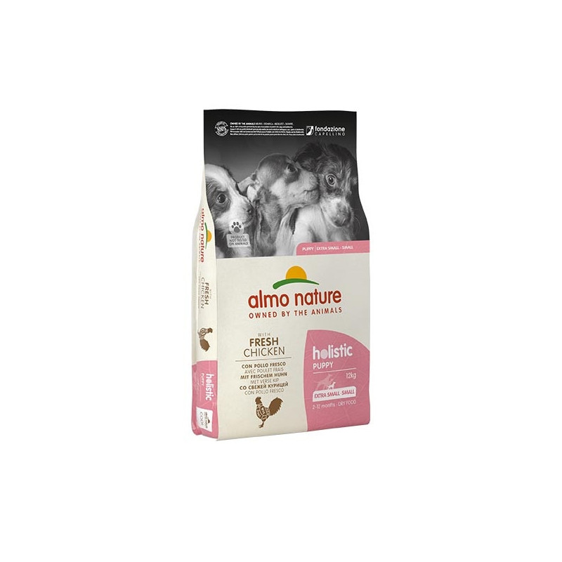 ALMO NATURE Holistic XSmall & Small Puppy Chicken and Rice 12 kg.