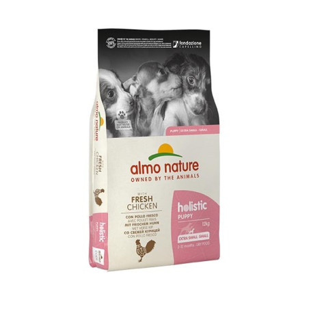 ALMO NATURE Holistic XSmall & Small Puppy Pollo e Riso 12 kg. - 